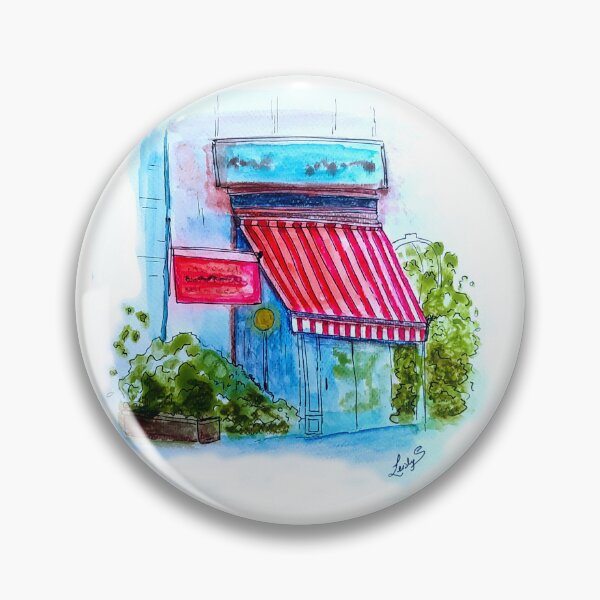 Item preview, Vintage Cafe Watercolor designed and sold by LeidySilvaArt.