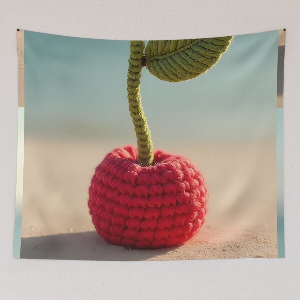 Item preview, Crocheted cherry on the beach designed and sold by Mianku | Für das Leben.