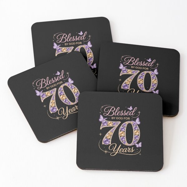 Item preview, Womens Blessed By God For 70 Years Old 70th Birthday B-Day Party  designed and sold by khorbiasieno.