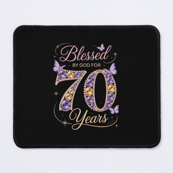 Item preview, Womens Blessed By God For 70 Years Old 70th Birthday B-Day Party  designed and sold by khorbiasieno.