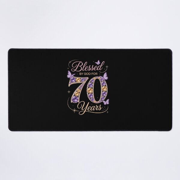Item preview, Womens Blessed By God For 70 Years Old 70th Birthday B-Day Party  designed and sold by khorbiasieno.