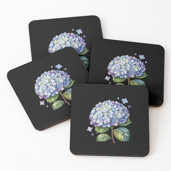 Item preview, Blue Hydrangeas Floral Cottagecore designed and sold by VasilisLamArt.