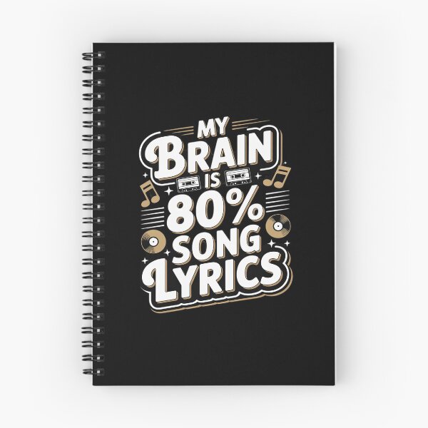 Item preview, My Brain is 80 Percent Song Lyrics designed and sold by ToggleBet.