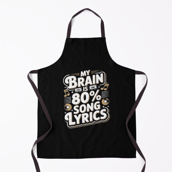 Item preview, My Brain is 80 Percent Song Lyrics designed and sold by ToggleBet.