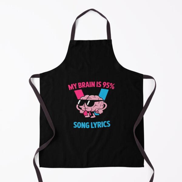 Item preview, My Brain is 95% Song Lyrics Music Lover designed and sold by ToggleBet.