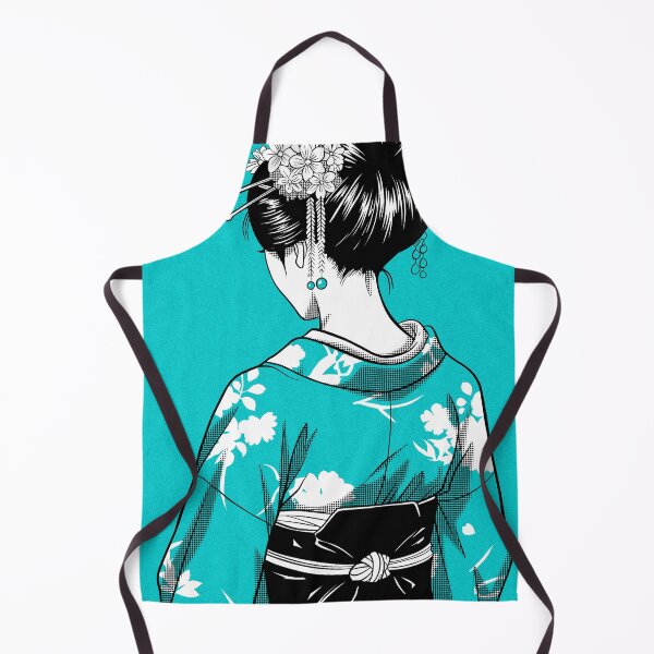 Item preview, Cyan Geisha Kyoto poster designed and sold by OniricaDesign.