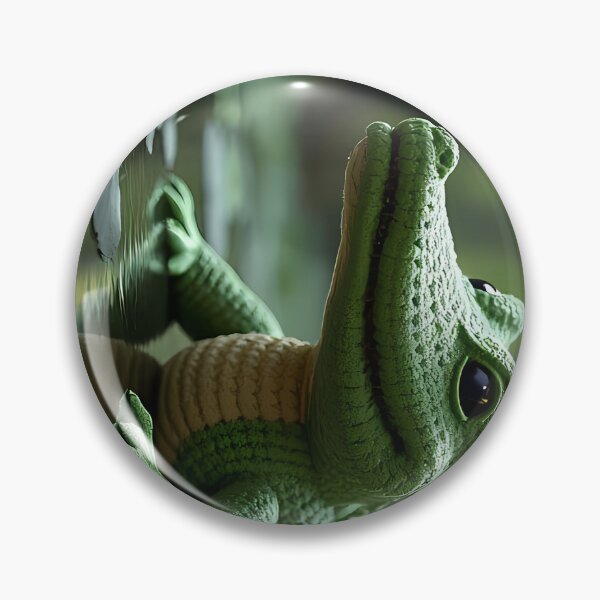 Item preview, Climbing caiman with reflection in the water designed and sold by Mianku | Für das Leben.
