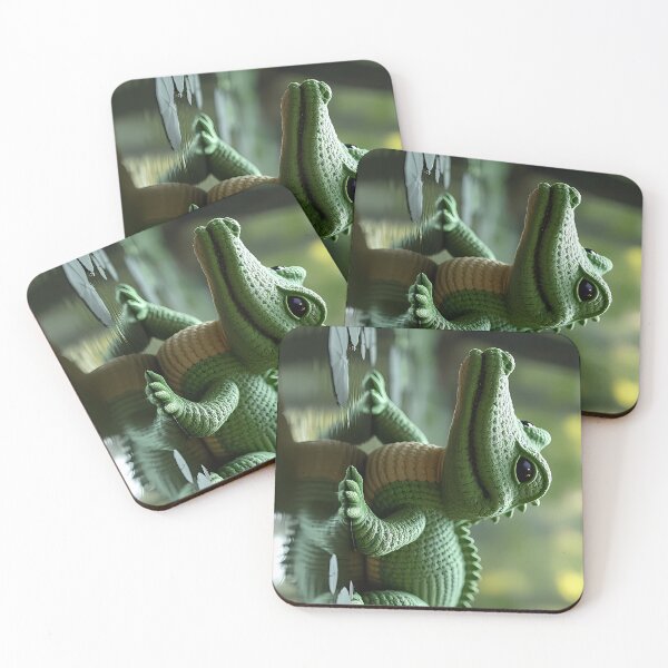 Item preview, Climbing caiman with reflection in the water designed and sold by Mianku | Für das Leben.