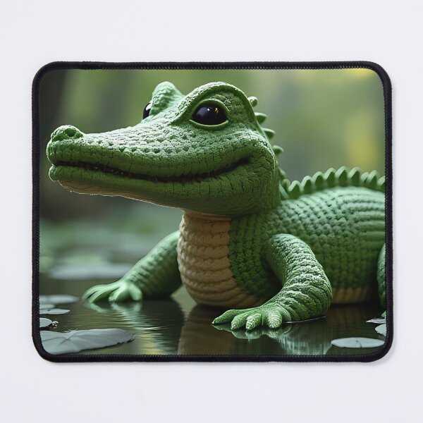Item preview, Climbing caiman with reflection in the water designed and sold by Mianku | Für das Leben.