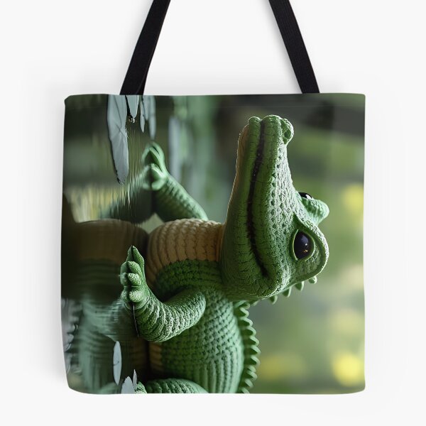 Item preview, Climbing caiman with reflection in the water designed and sold by Mianku | Für das Leben.