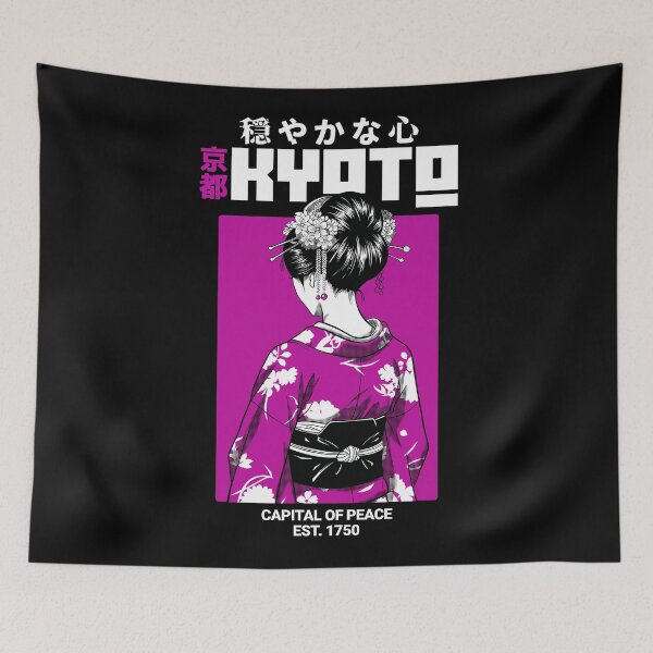 Item preview, Magenta Geisha Kyoto Art designed and sold by OniricaDesign.