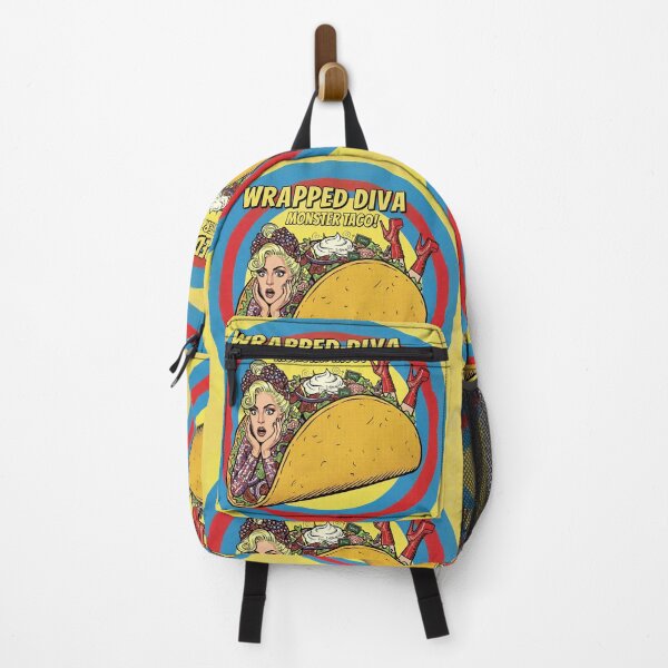 Item preview, WRAPPED DIVA MONSTER TACO - The Ultimate Retro Pop Art Food Design! designed and sold by SammyMorry.