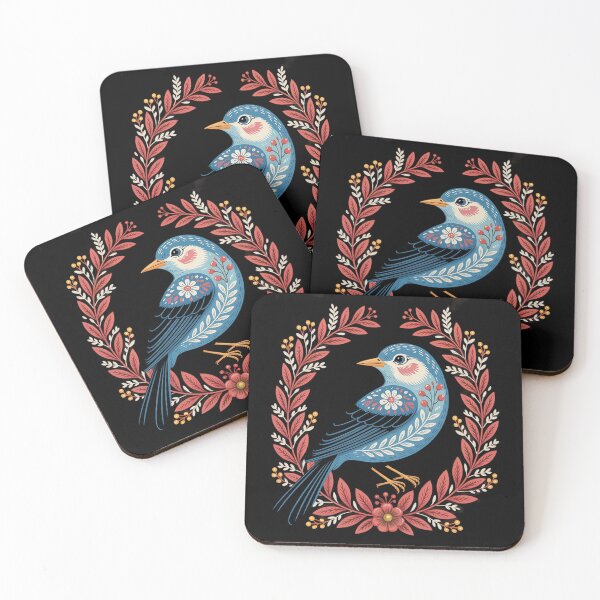 Item preview, Scandinavian Folk Art Bird designed and sold by milanforbes.