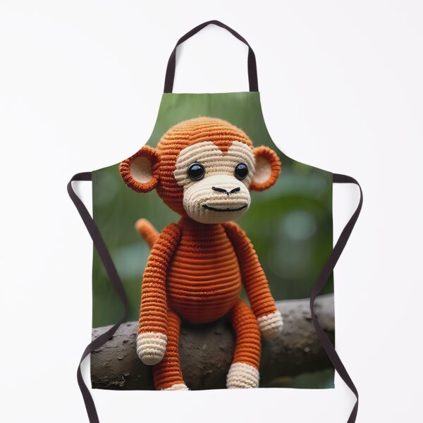 Item preview, Crocheted monkey sitting on a branch designed and sold by Mianku | Für das Leben.