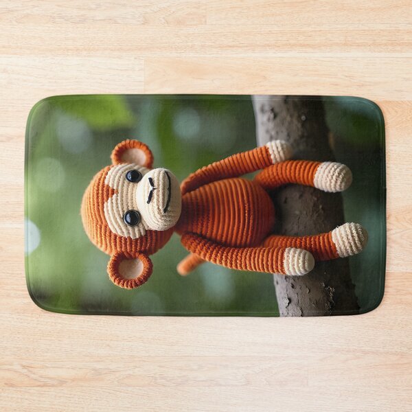 Item preview, Crocheted monkey sitting on a branch designed and sold by Mianku | Für das Leben.
