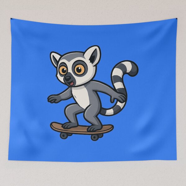 Item preview, Skate Lemur – Crazy Lemur on a Skateboard designed and sold by Ivy-Triggs.