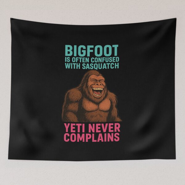 Item preview, No Complaints Bigfoot - FunnySasquatch Meme Graphic for T-Shirts & Stickers designed and sold by Spank My Yeti.