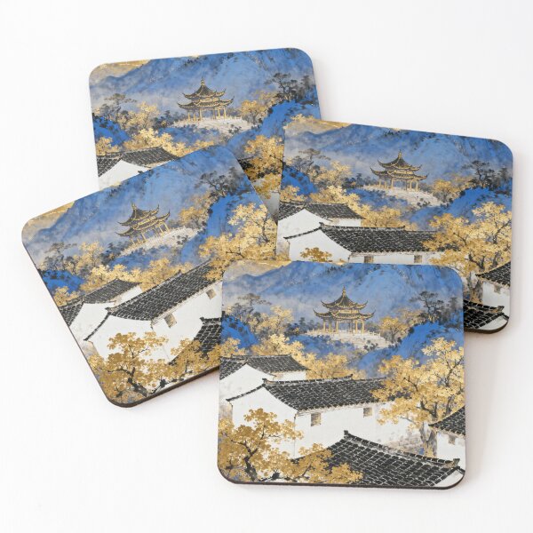 Item preview, Majestic Blue Mountains and Golden Village Pavilion designed and sold by zzz888.