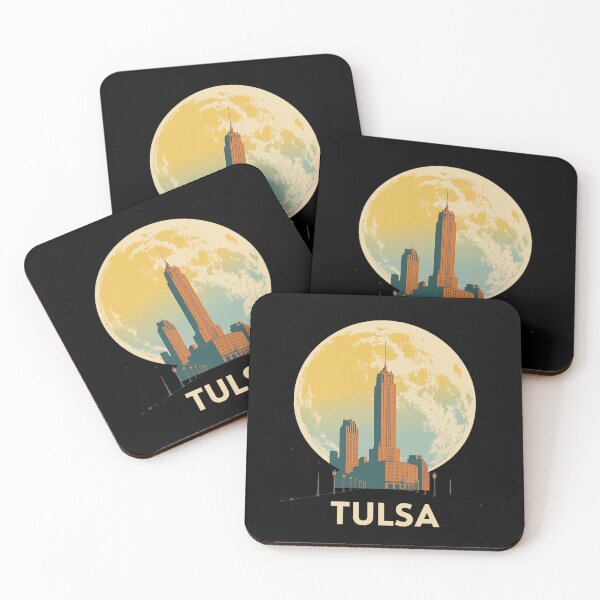 Item preview,  Tulsa Oklahoma Sunset Skyline Cityscape designed and sold by estellaken.