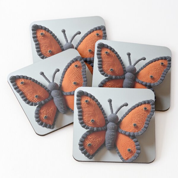Item preview, Handmade decorative orange butterfly art designed and sold by Mianku | Für das Leben.