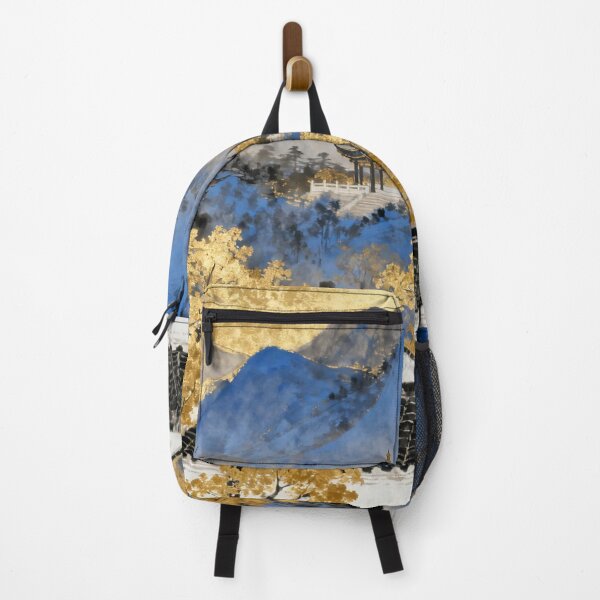 Item preview, Majestic Blue Mountains and Golden Pavilion Landscape designed and sold by zzz888.