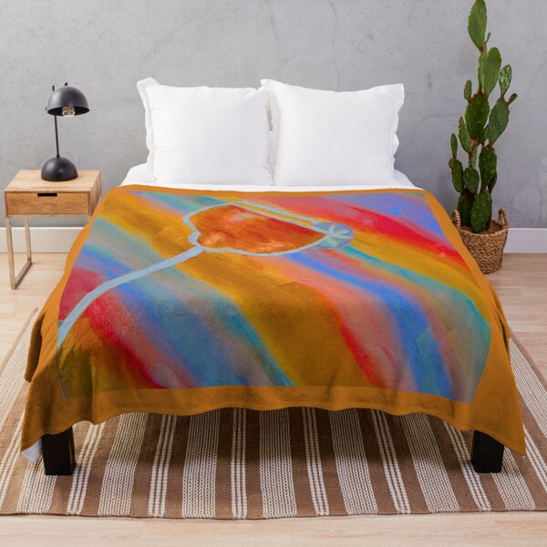 Item preview, Tropical Cocktail Art – Vibrant Rainbow Brushstroke Painting designed and sold by MadeInNapTime.