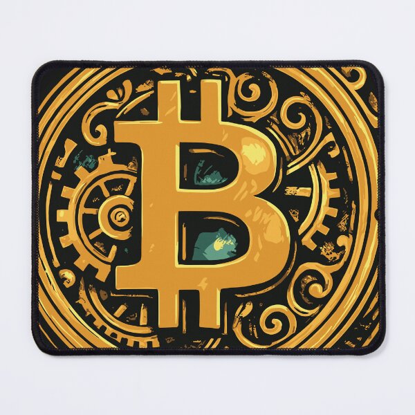 Item preview, Steampunk Bitcoin Emblem – Vintage Crypto Gear designed and sold by SeoulInkSoul.