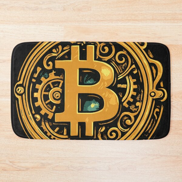 Item preview, Steampunk Bitcoin Emblem – Vintage Crypto Gear designed and sold by SeoulInkSoul.