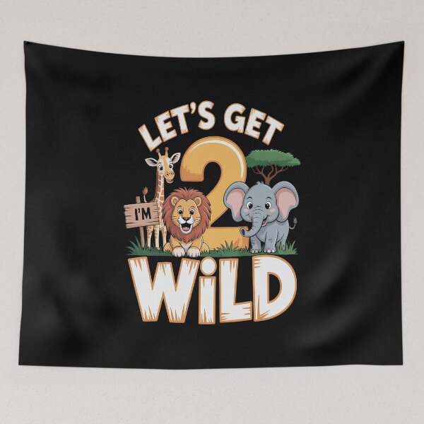 Item preview, 2 Year Old Zoo Birthday Safari Jungle Animal 2nd Day designed and sold by RonnasJackson.