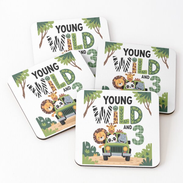 Item preview, 3rd Birthday Toddler Young Wild Three 3 Year Old Safari Zoo designed and sold by RonnasJackson.