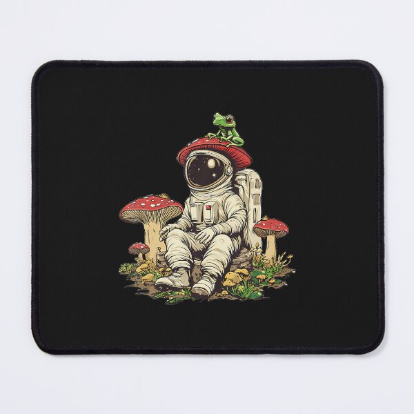 Item preview, Cottagecore Aesthetic Astronaut Frog Mushroom designed and sold by ArleneJene.