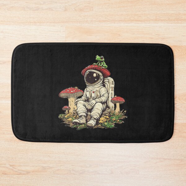 Item preview, Cottagecore Aesthetic Astronaut Frog Mushroom designed and sold by ArleneJene.