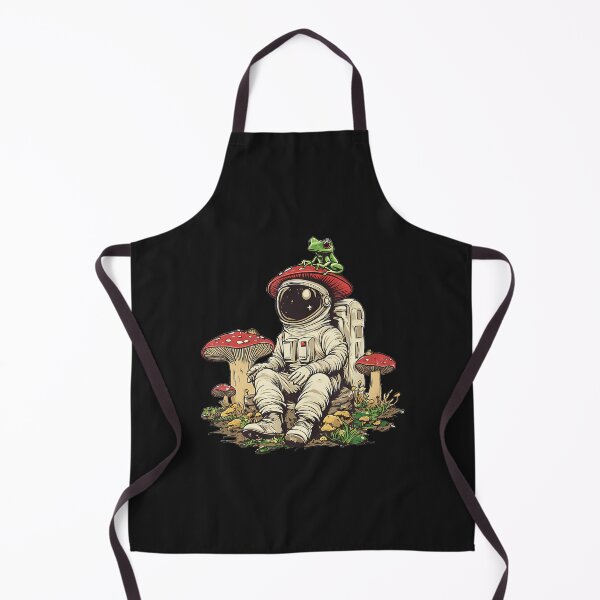 Item preview, Cottagecore Aesthetic Astronaut Frog Mushroom designed and sold by ArleneJene.