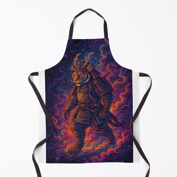 Item preview, Samurai Tiger Walking Through a Nebula — Redbubble Description designed and sold by Expl0rer.