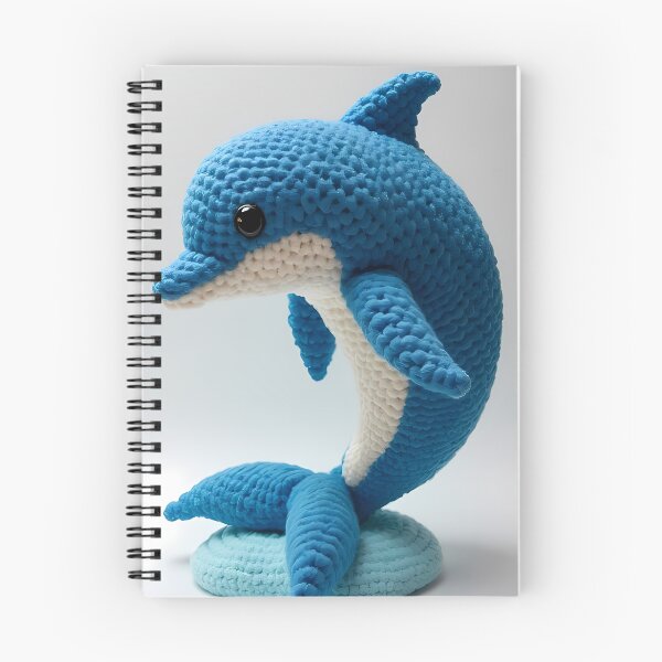 Item preview, Crocheted blue and white dolphin designed and sold by Mianku | Für das Leben.