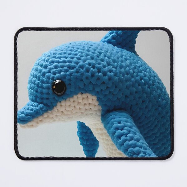 Item preview, Crocheted blue and white dolphin designed and sold by Mianku | Für das Leben.