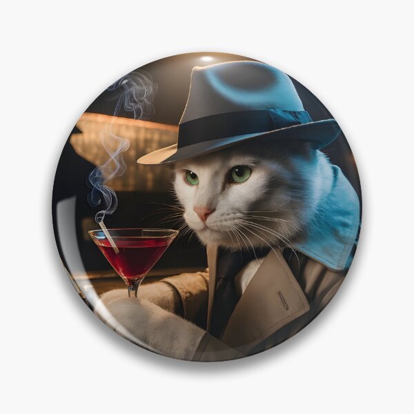 Artikelvorschau, Cowboy als Katze, Detektiv Sam kastriert – Martini um Mitternacht entworfen und verkauft von Oceandiana.