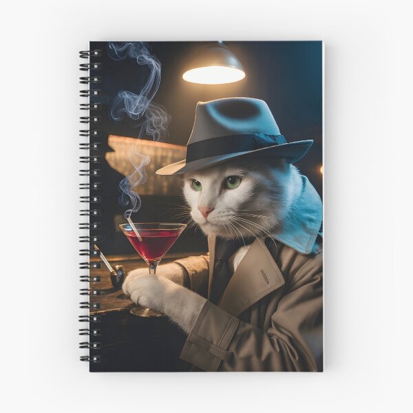 Item preview, Cowboy as Cat Detective Sam Spayed– Martini at Midnight designed and sold by Oceandiana.