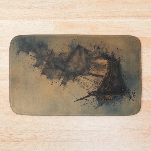 Item preview, Transience: A ghostly ship on a stormy sea designed and sold by Mianku | Für das Leben.
