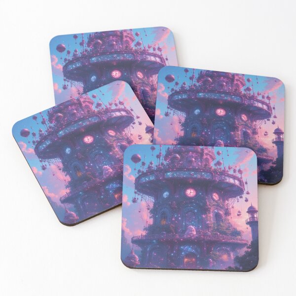 Item preview, Fantastic castle in pastel-colored skylight designed and sold by Mianku | Für das Leben.
