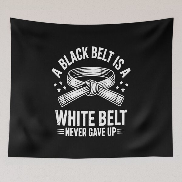 Item preview, A Black Belt Is A White Belt The Never Gave Up designed and sold by Rrettgison.