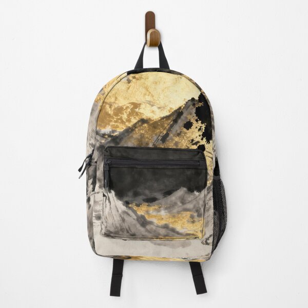 Item preview, Majestic Ink Mountains with Flowing Golden Mist designed and sold by zzz888.