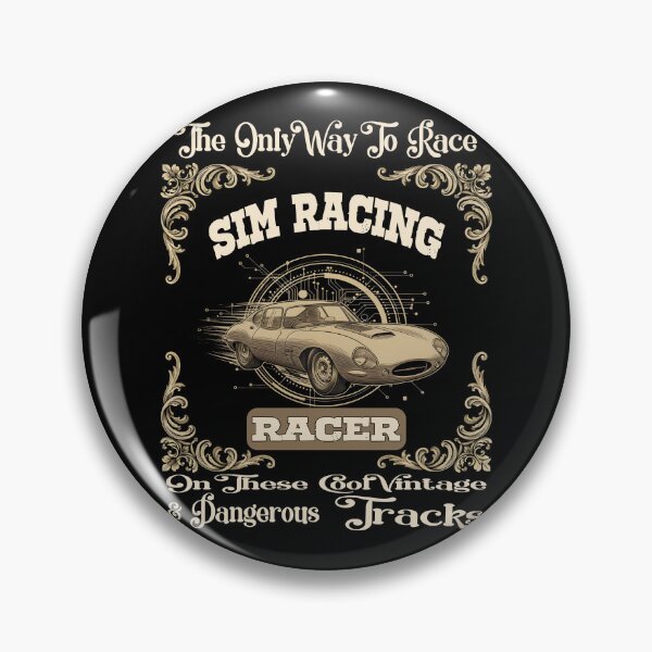 Artikelvorschau, SIM-RACING – Die einzige Möglichkeit, auf diesen coolen und gefährlichen Strecken Rennen zu fahren. Rennfahrer, Sim-Rig, Gamer, Rennspiele, Rennsimulator, Vintage-Straßenrennen entworfen und verkauft von Jt41.