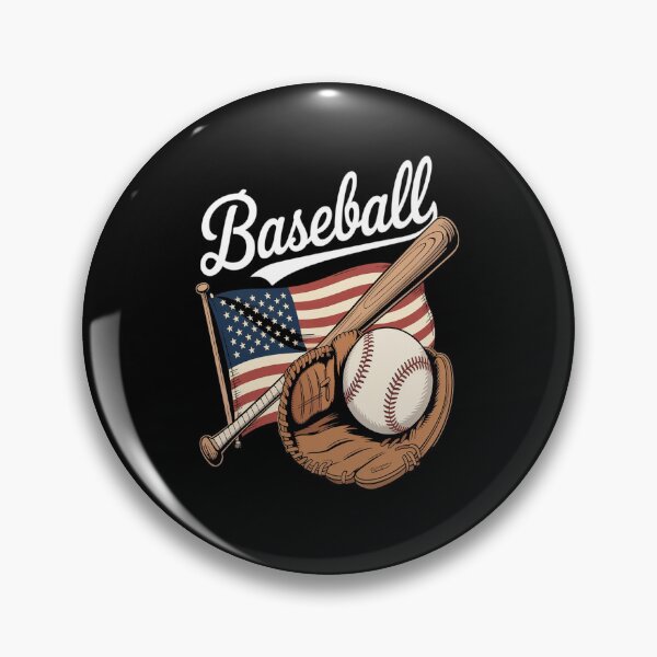 Item preview, American Flag Baseball Player Bat Fan Catcher Pitcher USA designed and sold by Rrettgison.