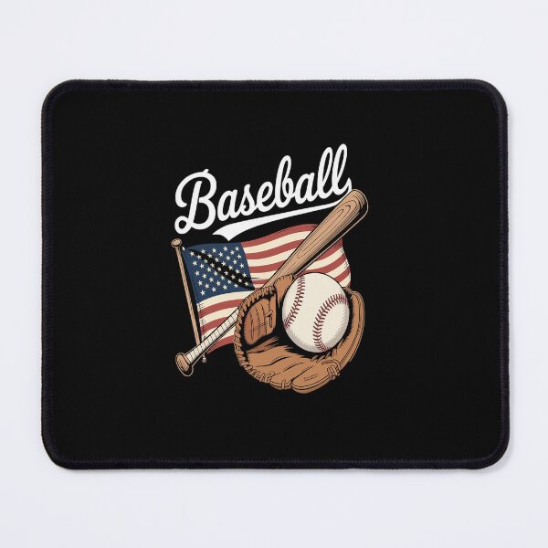 Item preview, American Flag Baseball Player Bat Fan Catcher Pitcher USA designed and sold by Rrettgison.