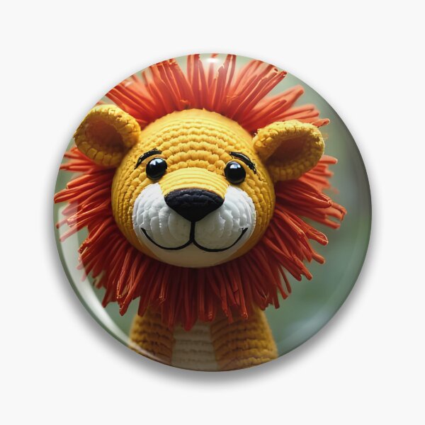 Item preview, Crocheted lion sitting in nature designed and sold by Mianku | Für das Leben.