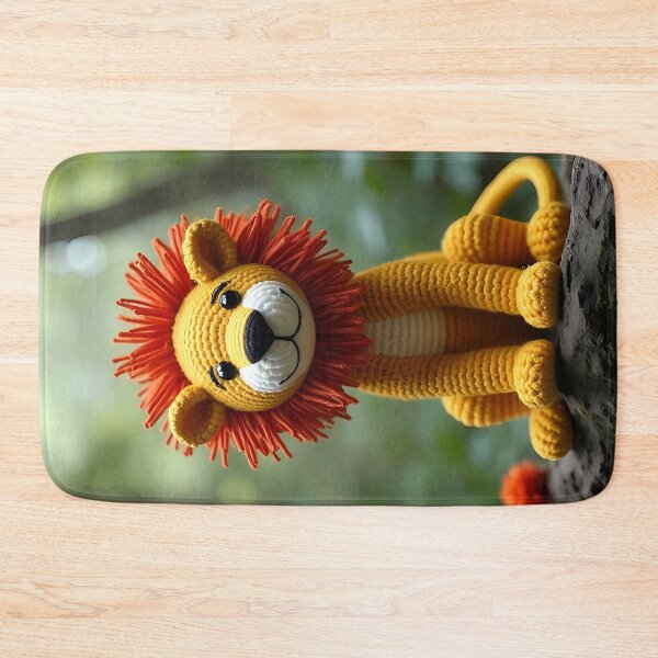 Item preview, Crocheted lion sitting in nature designed and sold by Mianku | Für das Leben.