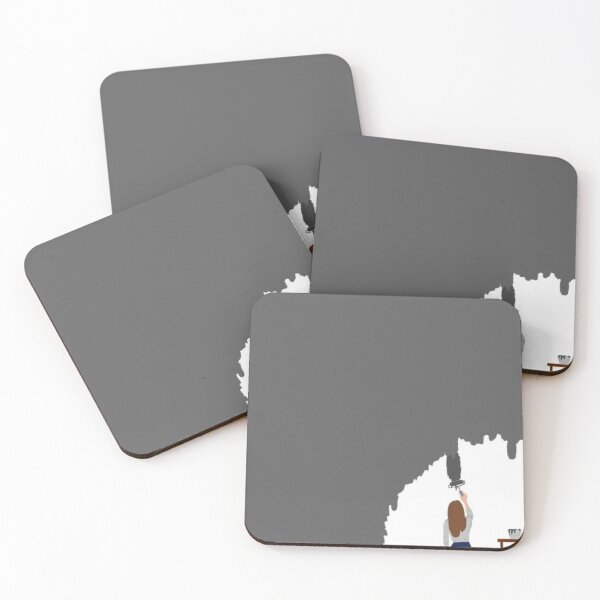 Item preview,  Minimal Girl Painting Wall – Grey Aesthetic Wall Art designed and sold by LunaArtology.