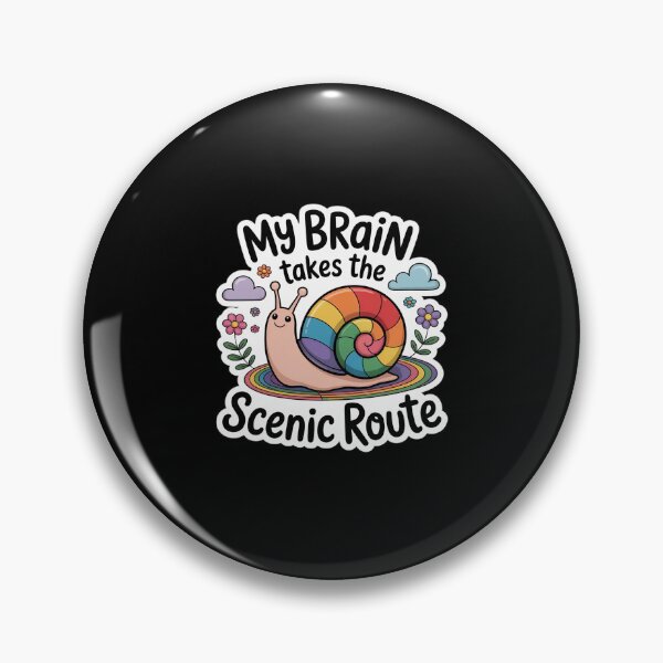 Item preview, My Brain Takes The Scenic Route Neurodivergent designed and sold by ToggleBet.