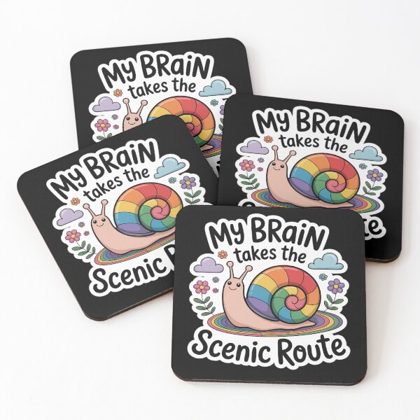 Item preview, My Brain Takes The Scenic Route Neurodivergent designed and sold by ToggleBet.